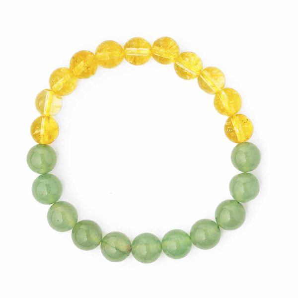 Bratara citrin si aventurin