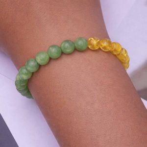 Bratara citrin si aventurin