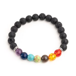 7-chakre-cu-distantiere (1) Brățară 7 Chakre din pietre naturale, 8,5 mm, pe fir elastic de înaltă calitate